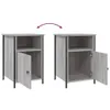 Nachttische 2 Stk. Grau Sonoma 40x42x60 cm Holzwerkstoff Produktbild-Vorschau 10
