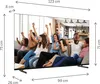 A group of people are watching something on a TV screen, appearing excited and happy. Produktbild-Vorschau