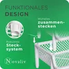 Novaliv 3 Stück Korbregal Weiß Steckregal Stapelbar & Produktbild-Vorschau 4