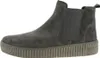 A side view of a single gray Chelsea boot with a thick, textured sole. Produktbild-Vorschau