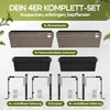 CASARIA® Blumenkasten 4er Set 11 Liter Montagehalterung Produktbild-Vorschau 4