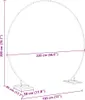 vidaXL Hochzeitsbogen Gold 220 x 45 x 200 cm Stahl Produktbild-Vorschau 8