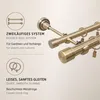 200 cm Doppel-Gardinenstange Metall 2-läufig 25/19 mm Produktbild-Vorschau 10