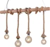 JustLight 4er Pendelleuchte Rope schwarz-natur 100 x 7 cm Produktbild-Vorschau 21