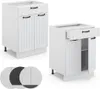 Meuble cuisine Vicco Fame-Line Blanc campagne 60cm avec Voir les images du produit 5