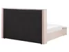 BELIANI Polsterbett Pastellrosa 160 x 200 cm aus Samtstoff Produktbild-Vorschau 6