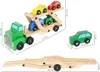 Holz-LKW - Abschleppwagen + Autosatz 22698 Produktbild-Vorschau 2