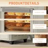 Minibackofen mit Umluft 10L 2 in 1 Mini Ofen mit Ofenrost, Produktbild-Vorschau 9