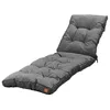 A gray chaise lounge cushion on a white background. Produktbild-Vorschau