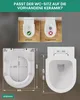 ANYCEE Toilettendeckel mit Absenkautomatik 46x36.5 CM, WC Produktbild-Vorschau 9
