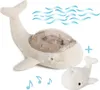 A plush whale toy with a clear dome on its back, and a smaller whale toy next to it. Anteprima dell’immagine prodotto