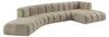 Kaiser Möbel Modulares Ecksofa in L-Form, Velvet-Stoff Produktbild-Vorschau 2