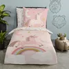 Duvet cover Pure 135x200 + 1* 80x80 cm - unicorn, rainbow Produktbild-Vorschau 3