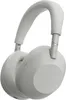 A close-up studio shot of a pair of silver Sony headphones. Produktbild-Vorschau