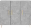 vidaXL Príborník betón sivý 90x34x80 cm odvodený výrobok z Náhľad obrázku produktu 6