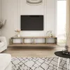 TV-Schrank Geölte Eiche, 200 x 32 x 34 cm Produktbild-Vorschau 2