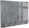 DEQORI Schlüsselbrett Glas 30x20 cm 'Betonstruktur im Produktbild-Vorschau 1