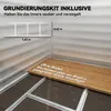 Outsunny capannone in metallo 2,3m² 142x184x181cm capanno Anteprima dell’immagine prodotto 5