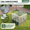 Heimfleiss Komposter Metall 450L Grau – Biokomposter, Produktbild-Vorschau 3