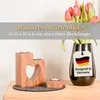 Plogis Herz Teelichthalter Holz - 3er Set aus 15cm Akazie - Produktbild-Vorschau 4