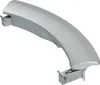 A single silver-gray washing machine door handle is shown against a white background. Produktbild-Vorschau