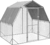 vidaXL Pollaio con tetto 2,5x2x2,25 m Acciaio zincato Anteprima dell’immagine prodotto 1