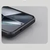 A close-up view of the corner of a black smartphone case, showing the edge and part of the screen. Produktbild-Vorschau