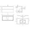 doporro Badmöbel-set Waschbecken-Unterschrank Badezimmer Produktbild-Vorschau 7