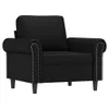 Sessel Schwarz 60 cm Kunstleder Produktbild-Vorschau 1