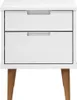 vidaXL Nočný stolík MOLDE White 40x35x48 cm Masívne Náhľad obrázku produktu 4