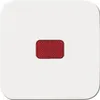 A single red rectangular reflector is centered on a white background. Anteprima dell’immagine prodotto