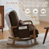 STILVORA Schaukelstuhl mit Fußstütze und verstellbarer Produktbild-Vorschau 5