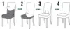 Stuhlhusse - Creme Jacquard - Universeller Stuhlbezug - Produktbild-Vorschau 9