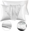 2er Set Kissenbezug, Seidenstruktur 51x66cm, Cremefarben, Produktbild-Vorschau 1