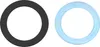 Two rings, one black and one light blue, are shown side-by-side against a white background. Podgląd zdjęcia produktu