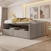 Letto imbottito Sweiko Divano letto 140x200 cm, Con Anteprima dell’immagine prodotto 2