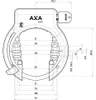 Ringschloß Axa Solid - Schwarz (Verkaufsverpackung) Podgląd zdjęcia produktu 4