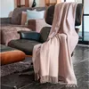 Biederlack Plaid mit Fransen Kaschmir Farbe rosé-ecru Größe Produktbild-Vorschau 7