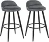 Two dark gray bar stools are shown from the front against a white background. Produktbild-Vorschau