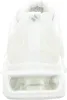 The back view of a white Skechers sneaker with a visible air bubble in the sole. Produktbild-Vorschau