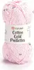 A ball of pink yarn with small metallic threads and sequins. Produktbild-Vorschau