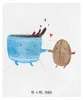 Mr. & Mrs. Panda Tagesdecke Kaffee Bohne - Weiß - Geschenk, Produktbild-Vorschau 1