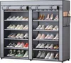 Massido MS-805 Textilschuhschrank Graphit Produktbild-Vorschau 1