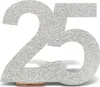 Oblique Unique 2x Zahl 25 Aufsteller aus Holz mit Glitzer Produktbild-Vorschau 3