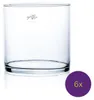 6er Set Glasvasen CYLI Zylinder H. 15cm D. 15cm Glas rund Produktbild-Vorschau 1