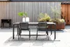 Zuiver Vondel Gartentisch 214x97 cm Aluminium Schwarz Produktbild-Vorschau 3