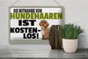 Blechschild Spruch 30x20cm Mitnahme Hundehaaren Produktbild-Vorschau 4