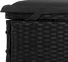 vidaXL Bain de soleil 1 pièce avec support Noir 201x55x62 Voir les images du produit 10