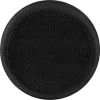A top-down view of a black senzomotorický polštář (sensorimotor cushion) with a textured surface. Voir les images du produit