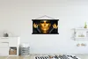 MuchoWow® Textilposter Frau - Porträt - Gold - Luxus - Produktbild-Vorschau 2